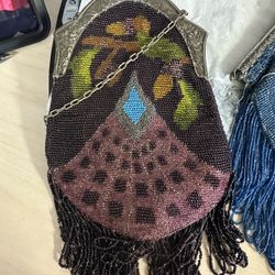 Antique Vintage Beaded Small Purses Lot Of 6