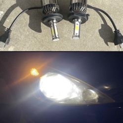 H4 6K Bright White LED Lights For $30