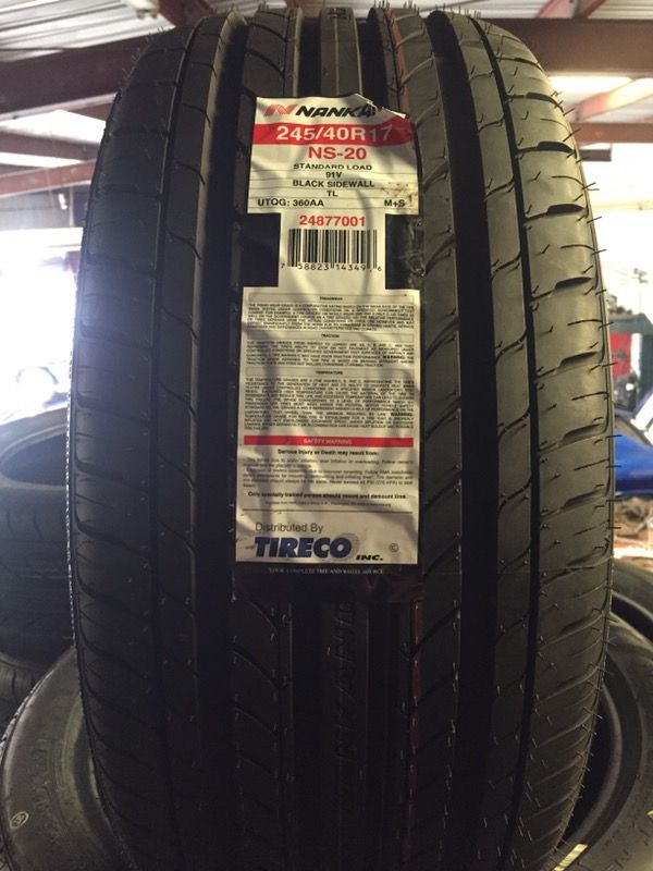 245/40/17 Nankang NS-20 - New Tires