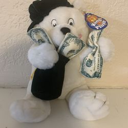 Hundred Dollar Bill 12’ Stuffed 100.00 Teddy Bear 2002