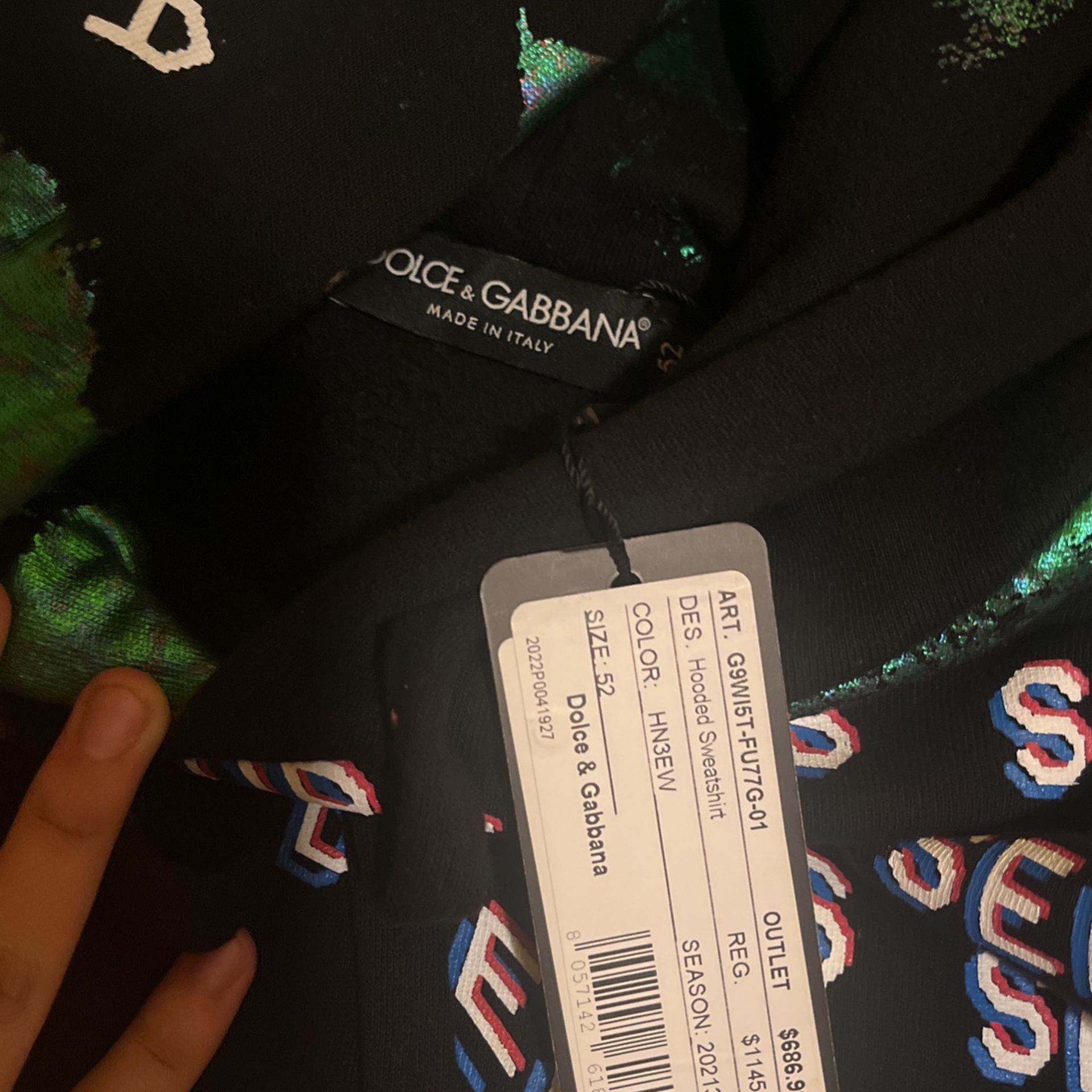Real Dolce Gabbana Hoodie With Tags Got It For 1000$ Asking 650