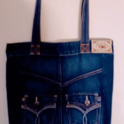 Ladies Large Jean Purse 