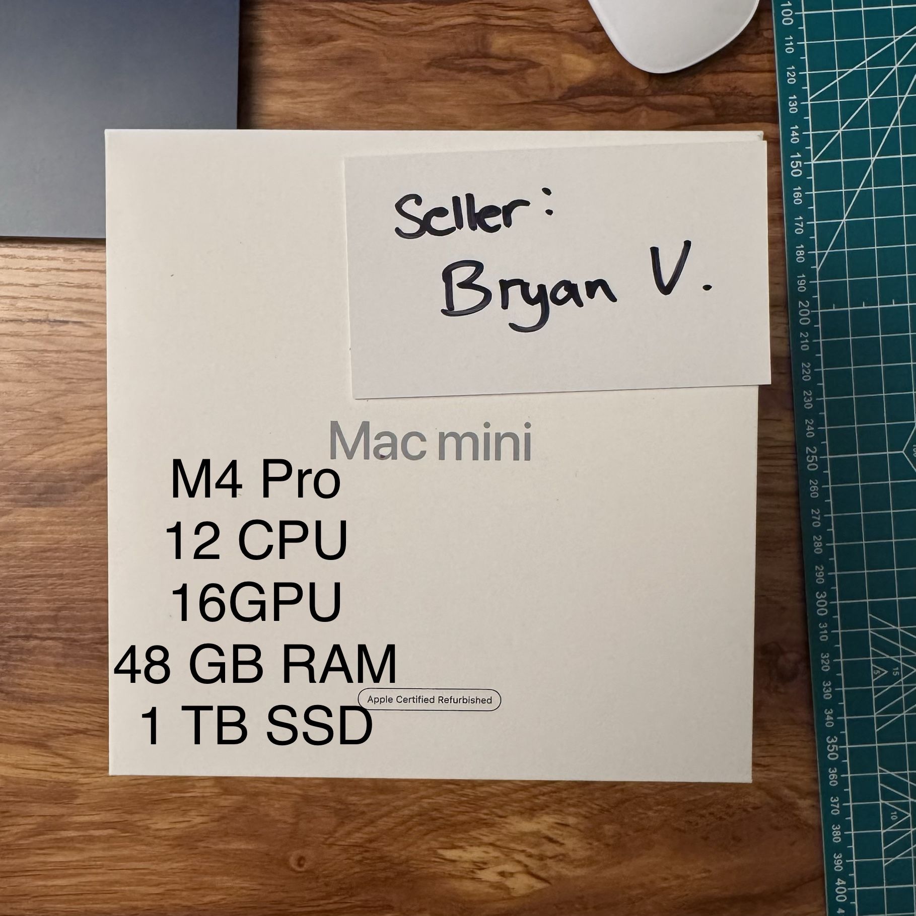 Sealed Refurb Mac mini M4 Pro 48GB RAM 1TB SSD 12CPU 16GPU for