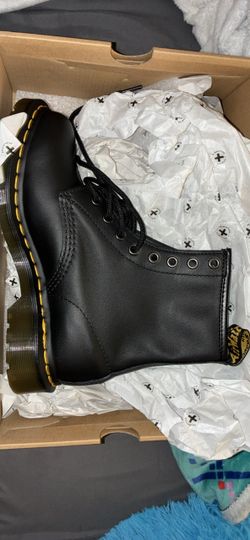 Dr. Martens Black Leather Lace-Up Boots