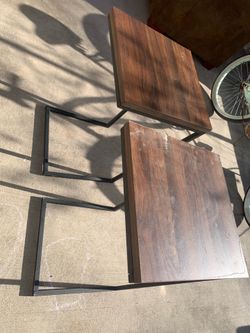 Two small tables