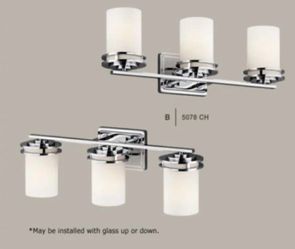 4 Light 34" Wide Vanity Light Bathroom Fixture with Satin Etched Glass Shades

