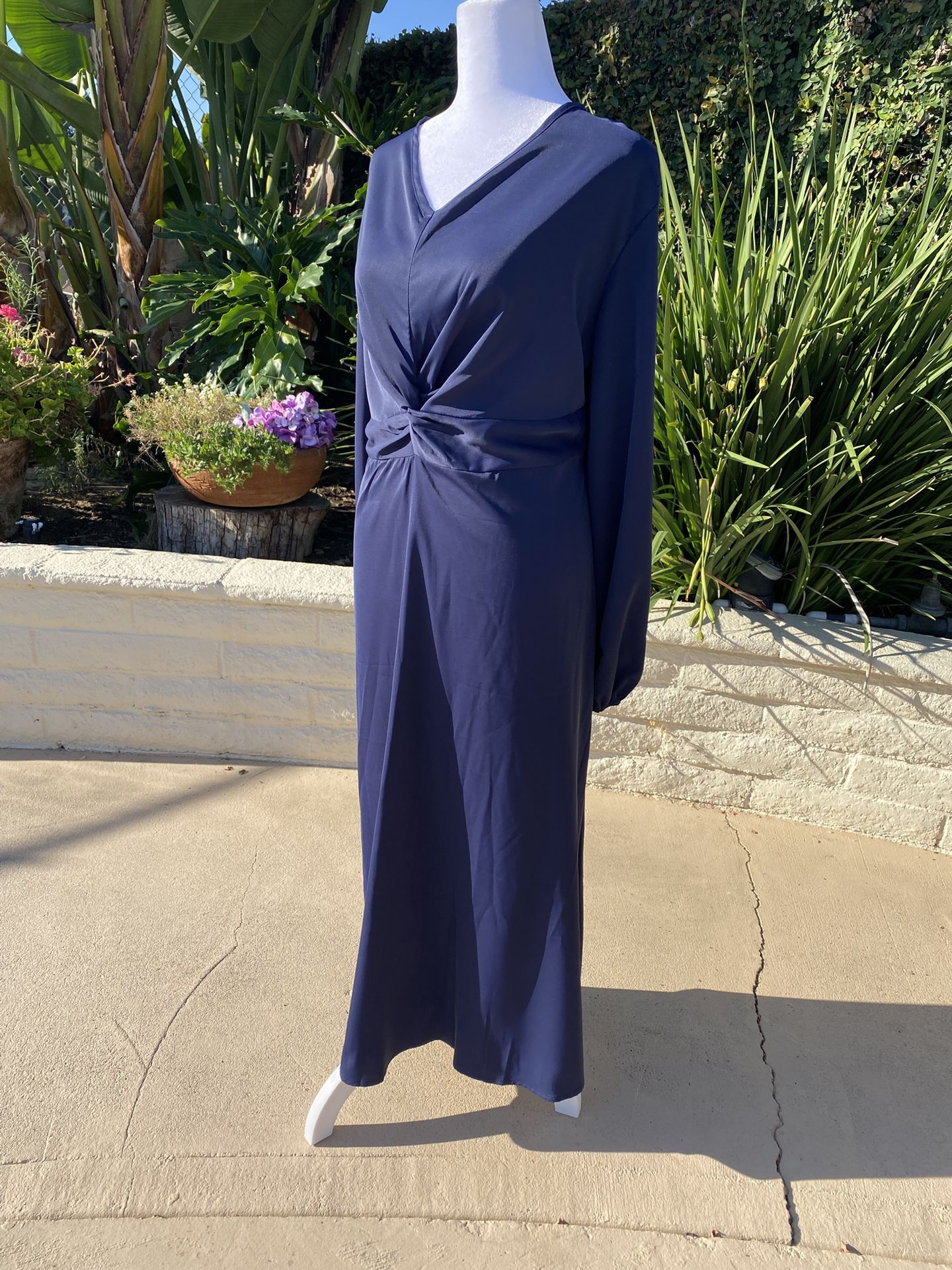 Elegant Navy Blue Dress