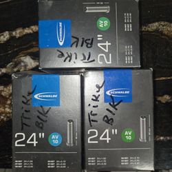  Schwalbe AV10 Innenschlauch, Schwarz, 24 Inch x 1.5 (40mm Schrader Valve