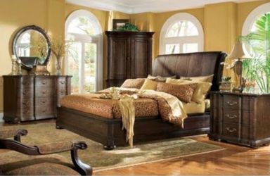 Selling King Size  Bed Frame w/ Head Board & Slats