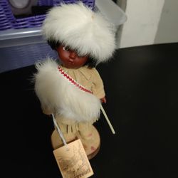 Chevreuil Vintage Native American Doll 