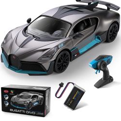 MIEBELY Remote Control Car, Bugatti Divo 1/16 Scale Rc Cars 12Km/h, 2.4Ghz Licensed Model Car 7.4V 900mAh Toy Car Headlight for Adults Boys Girls Age