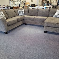 New Grey 3 Piece Sectional