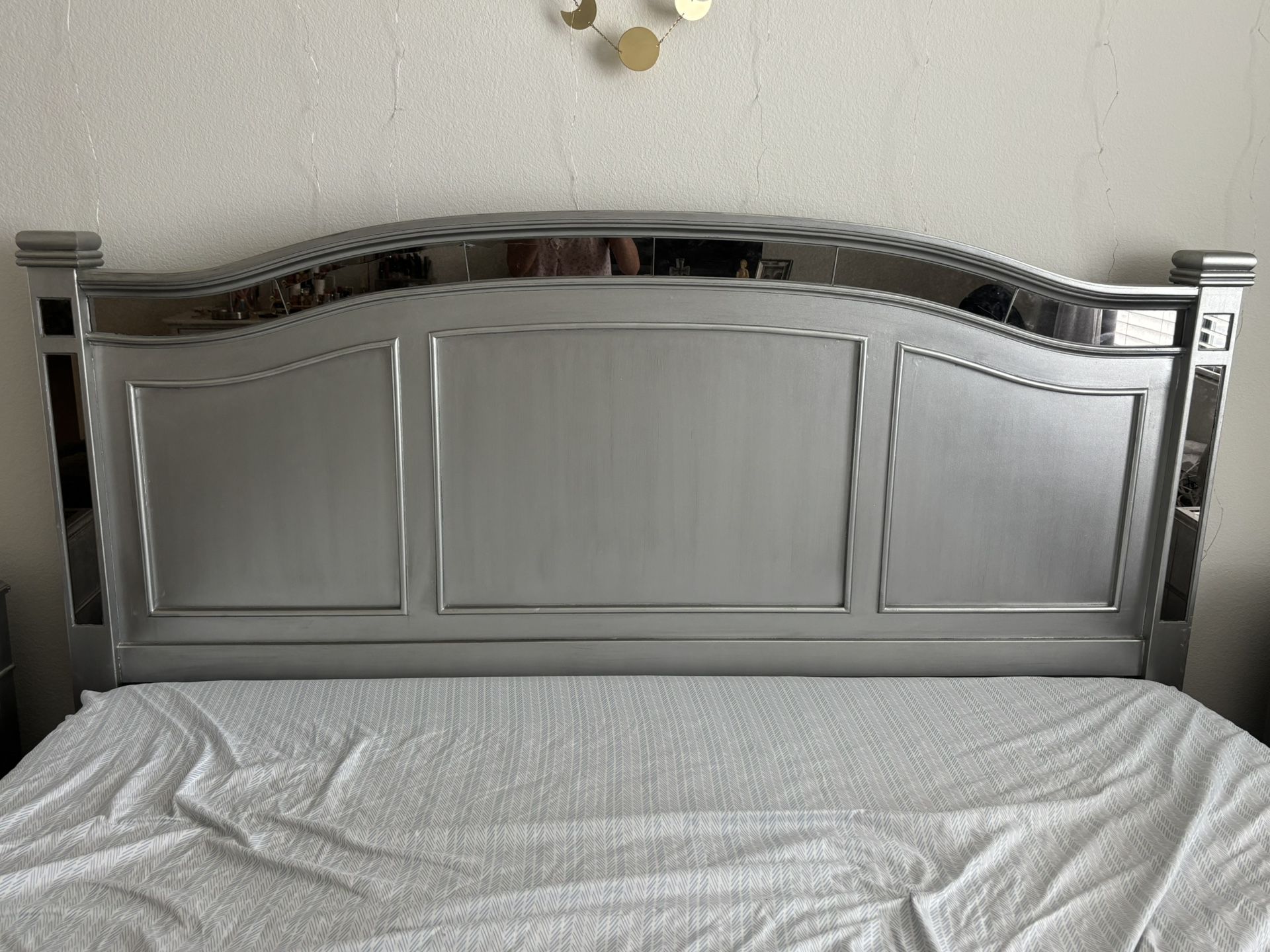 Mirrored King Headboard