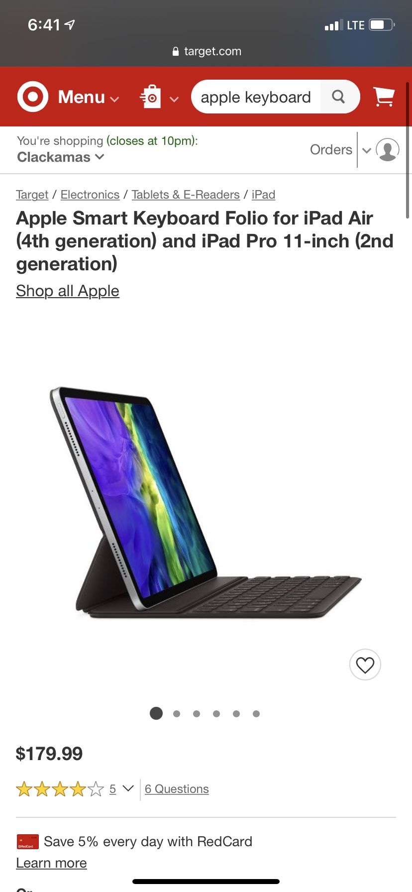 Apple iPad Air Keyboard 10.9in