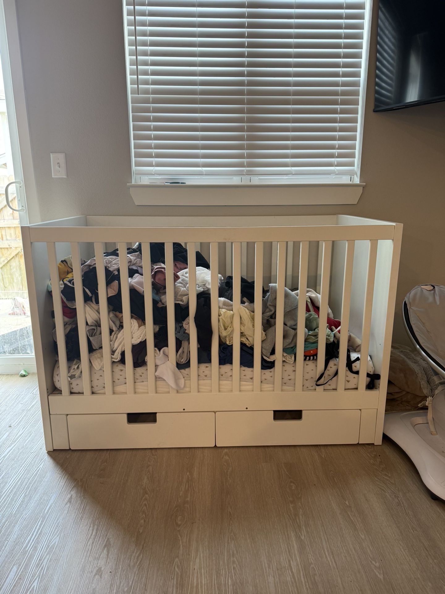 Assembled Ikea Crib