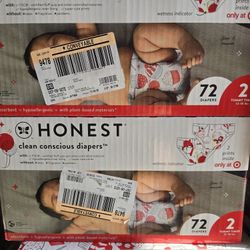 Honest Diapers Size 2 72ct 12-18lbs 