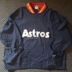 Men'a Houston Astros Pullover Jacket Windbreaker