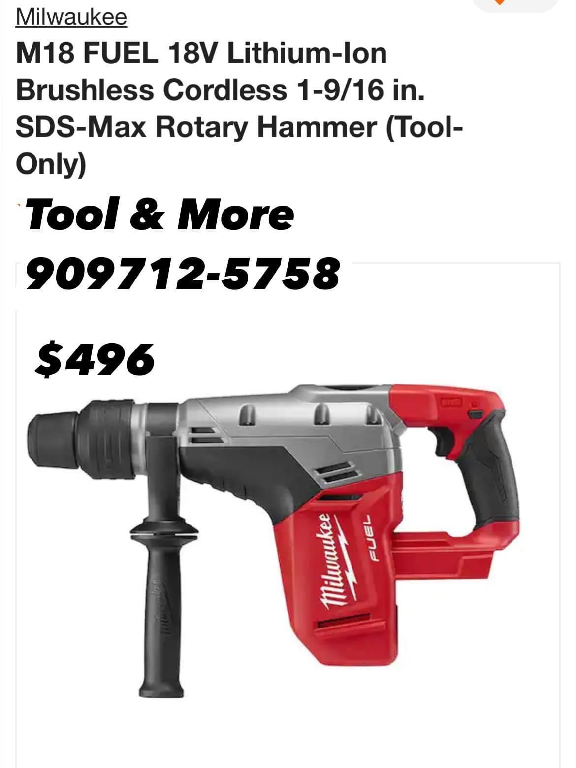 Rotary Hammer 1-9/16 Cordless Only