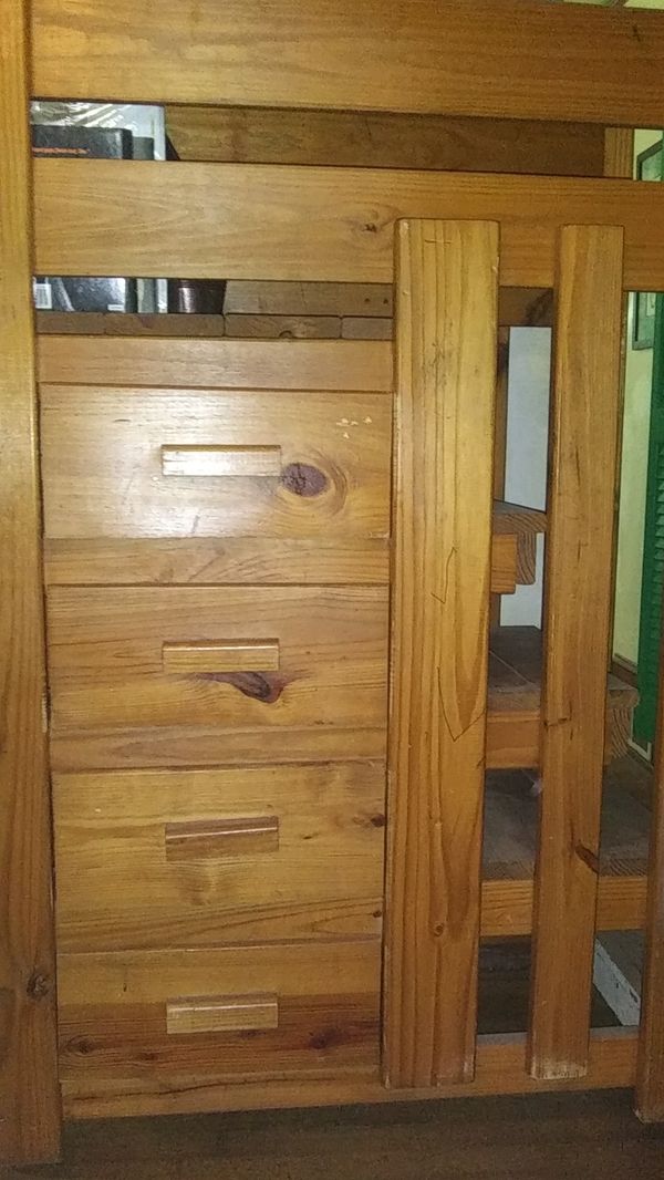 Wooden Bunkbed Stairs/ Dresser for Sale in Spartanburg, SC ...