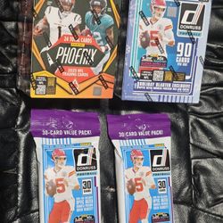 2025 Phoenix! Donruss! Football Cards! 2 Blaster Box & 2 Value Packs! Find Downtown Inserts! Sealed!