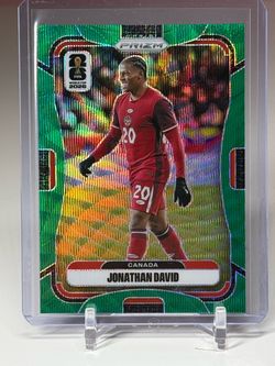 Jonathan David Panini Prizm FIFA World Cup 2026 Green /5