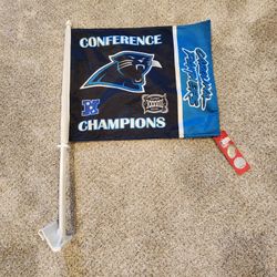NEW 2004 CAROLINA PANTHERS CONFERENCE CHAMPIONS XXXVIII Car Flag 