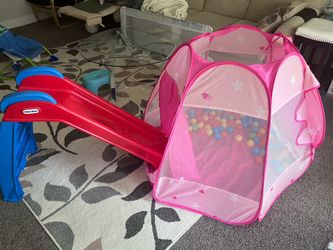 Like New Kids Slide & Play Tent Set