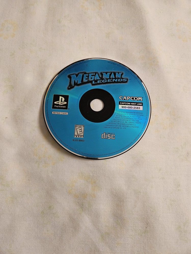 PlayStation 1 Mega Man Legends Disc Have Many Scratches But Playable Hard To Find Game