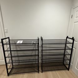Two Shoe Racks (12 Tier) - $60