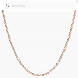 Tiffany & Co 18” Rose Gold Chain Necklace 