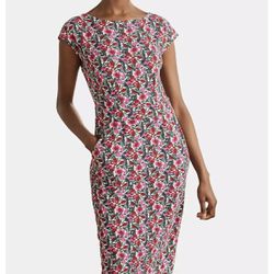 Boden Florrie Floral Jersey Dress - Size 20/22R