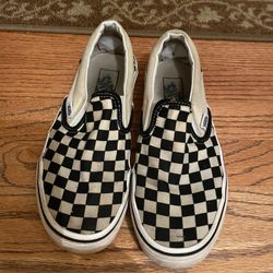 Checkered Slip On Vans