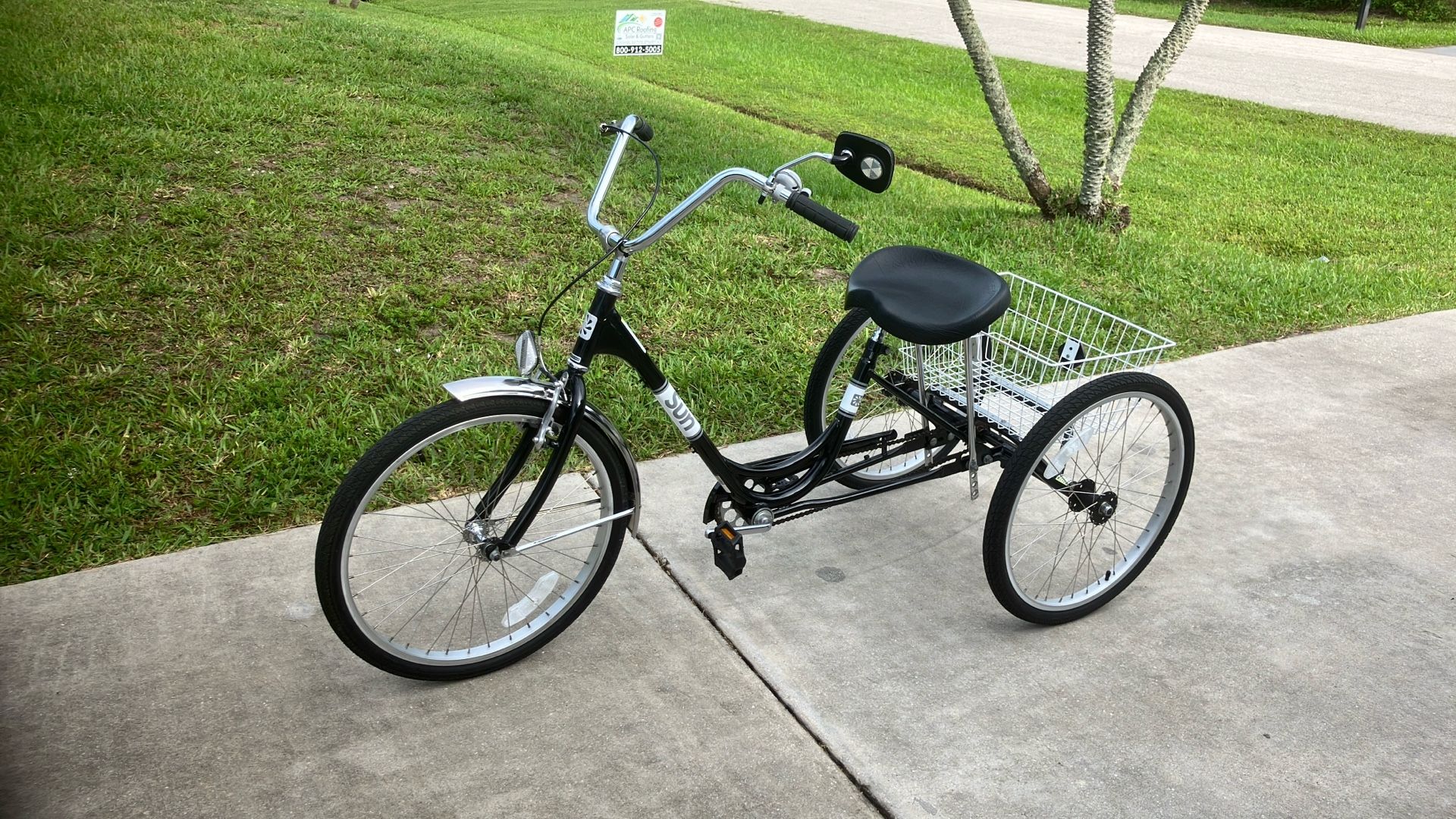 24 Inch Sun Traditional Adult Tricycle 1 Speed