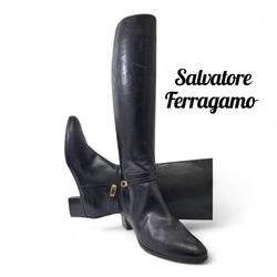 SALVATORE FERRAGAMO Women's Calfskin Boots (9½M)