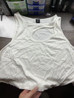 4XL White Tank Top