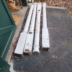 Turn Of The Century Wooden Porch Colums 