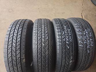 175/65/15 Firestone 4 for $80 5&6/32nd Dot# 0419