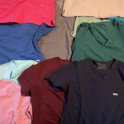 25$ a set FIGS scrubs size L top and bottom sets  