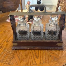 Crystal 19th Century Liquor Set Vintage 
