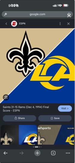 Rams vs saints