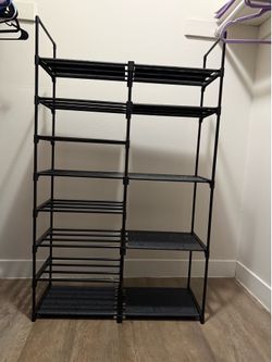 8 tier metal shoe rack