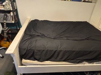 White bed frame