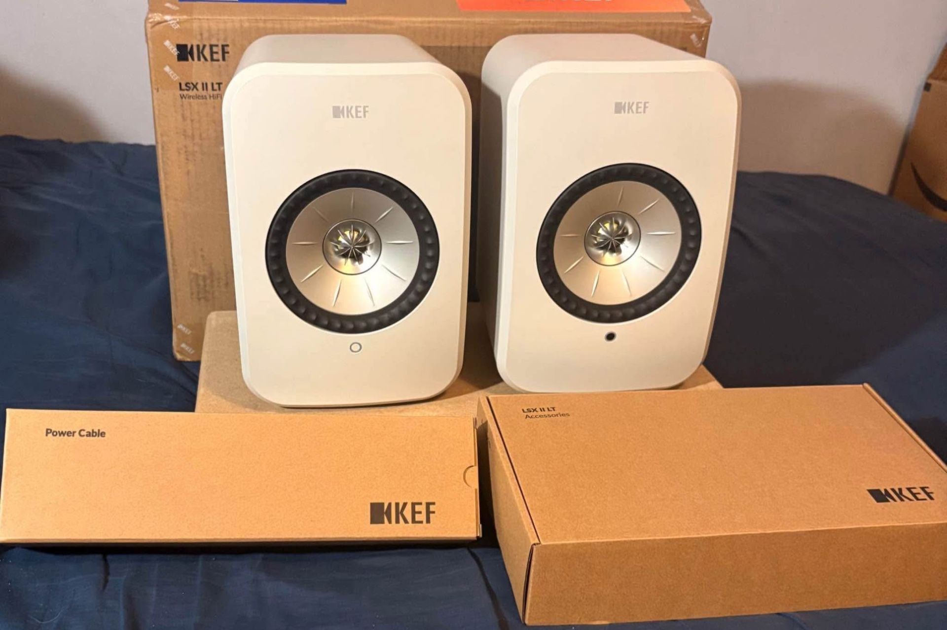 KEF - (LSX II LT) Wireless Stereo Speakers | Premium HiFi Sound | Compact & Powerful Bookshelf Audio