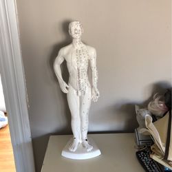 2 Foot Porcelain Meridian Line Man Statue