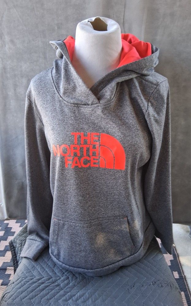 Women's The North Face Hoodie Pullover Swearshirt : Size Large : Gray