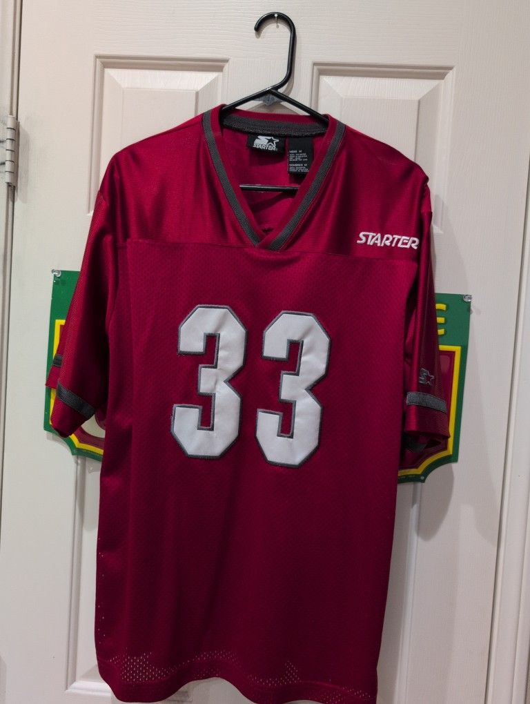 Red Gray And Black Jersey , Starter Men's Size Medium.