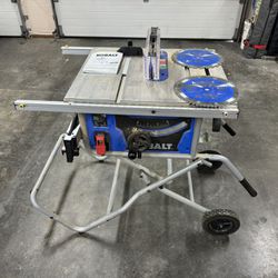Kobalt 10” Portable Jobsite Table Saw with Foldable Rolling Stand