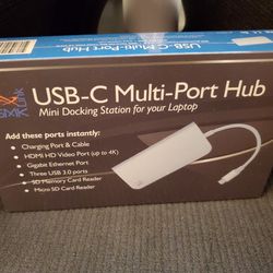 Multi-Port Hub Mini Docking Station for Laptop