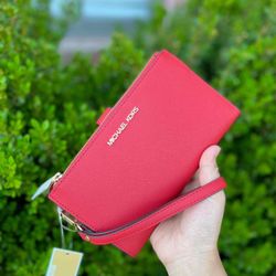 Michael Kors Jet Set Travel LG Double Zip Wristlet