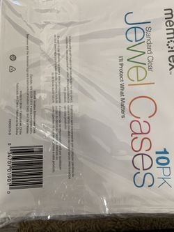 Memorex transparent clear CD cases